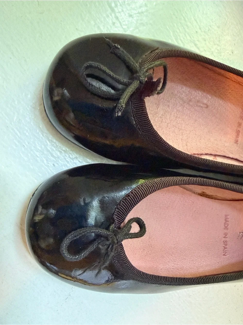 Jacadi Black Patent Ballet Flats with Bow